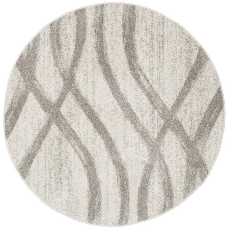 Safavieh Adirondack Power Loomed Round Area Rug Cream & Grey - 6 x 6 ft. ADR125C-6R